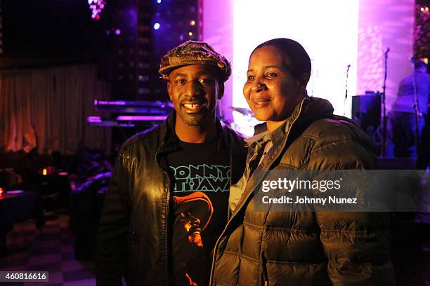 Gordon Chambers and Esaw Garner attend Black Lives Matter at SOB's on December 23 in New York City.