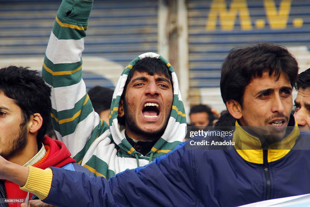 Protest of JKLF members in Srinagar