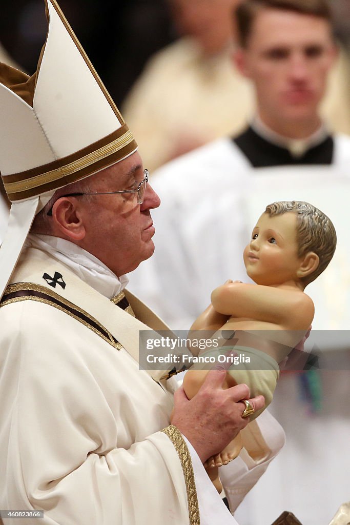 Pope Francis Celebrates Christmas Night Mass