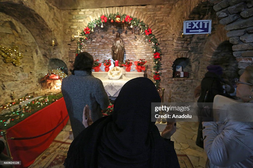 Christmas Night Mass at Mother Mary's House in Izmir