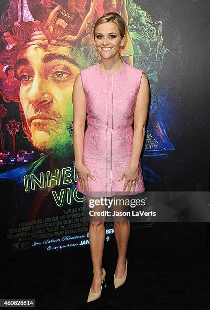 Actress Reese Witherspoon attends the premiere of "Inherent Vice" at TCL Chinese Theatre on December 10, 2014 in Hollywood, California.