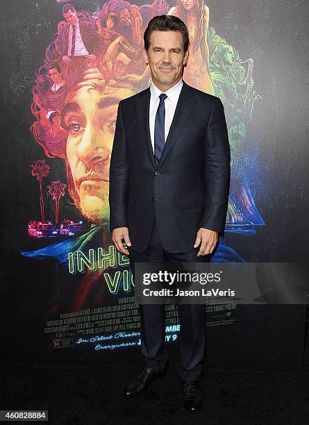 Actor Josh Brolin attends the premiere of "Inherent Vice" at TCL Chinese Theatre on December 10, 2014 in Hollywood, California.