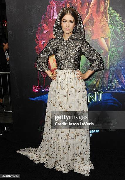 Actress Joanna Newsom attends the premiere of "Inherent Vice" at TCL Chinese Theatre on December 10, 2014 in Hollywood, California.