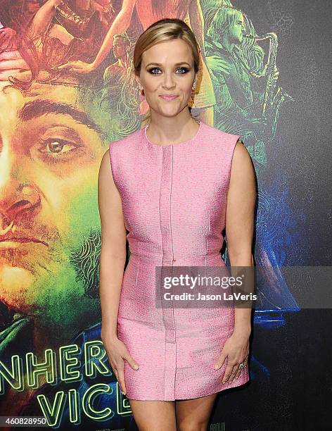 Actress Reese Witherspoon attends the premiere of "Inherent Vice" at TCL Chinese Theatre on December 10, 2014 in Hollywood, California.