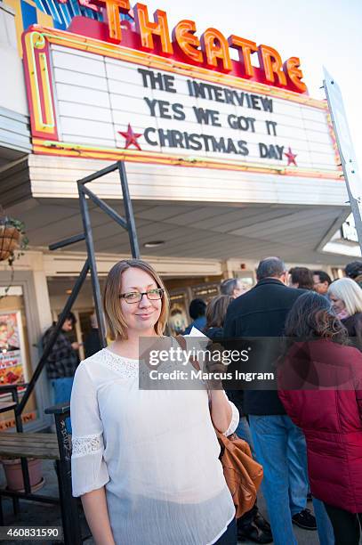 Kendal Krueger attends Sony Pictures' release of "The Interview" at the Plaza Theatre on, Christmas Day, December 25, 2014 in Atlanta, Georgia. Sony...