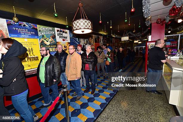 Internal view of Sony Pictures' release of "The Interview" at the Plaza Theater on, Christmas Day, December 25, 2014 in Atlanta, Georgia. Sony...