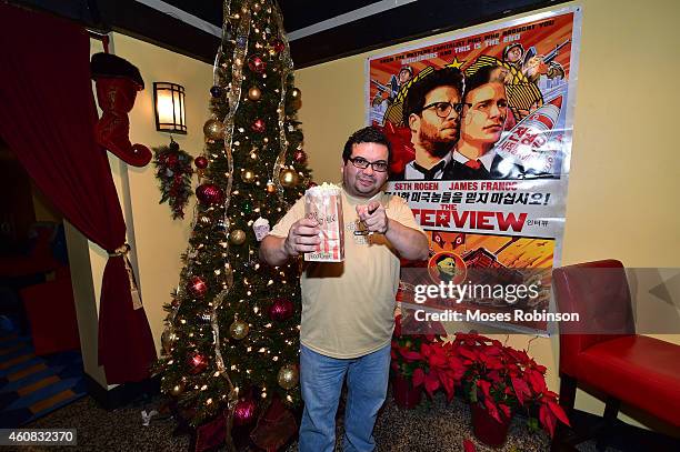 Jose Perez attends Sony Pictures' release of "The Interview" at the Plaza Theater on, Christmas Day, December 25, 2014 in Atlanta, Georgia. Sony...