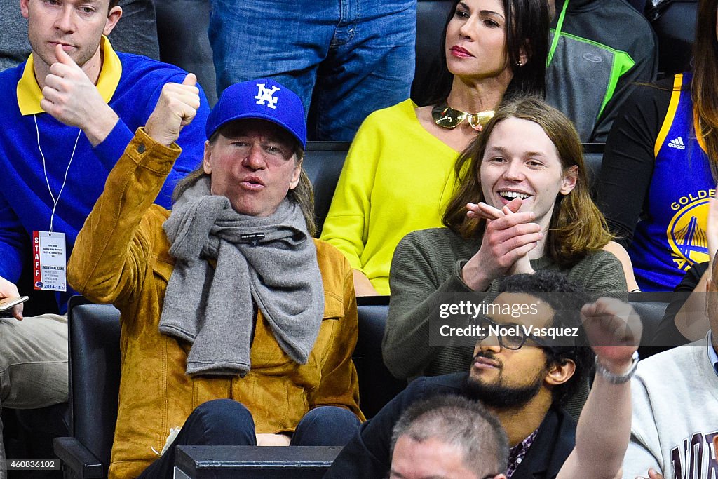 Celebrities At The Los Angeles Clippers Game