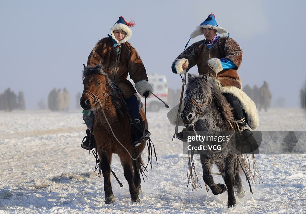 2014 China Ice And Snow Naadam Festival Helds In Hulun Buir