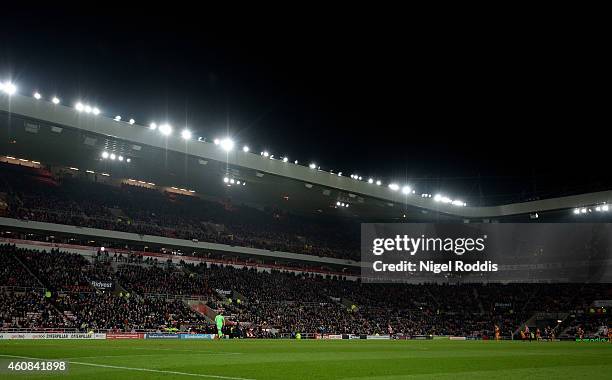 General view during the Barclays Premier League match between Sunderland and Hull City at the Stadium of Light on December 26, 2014 in Sunderland,...