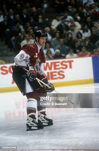 Wayne Gretzky of North America and the New York Rangers skates on the ice during the 1998 48th NHL All-Star Game against the World on January 18,...