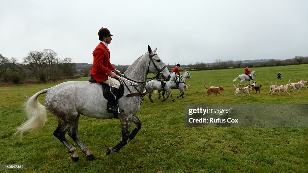 Riders Meet For The Traditional Boxing Day Hunt