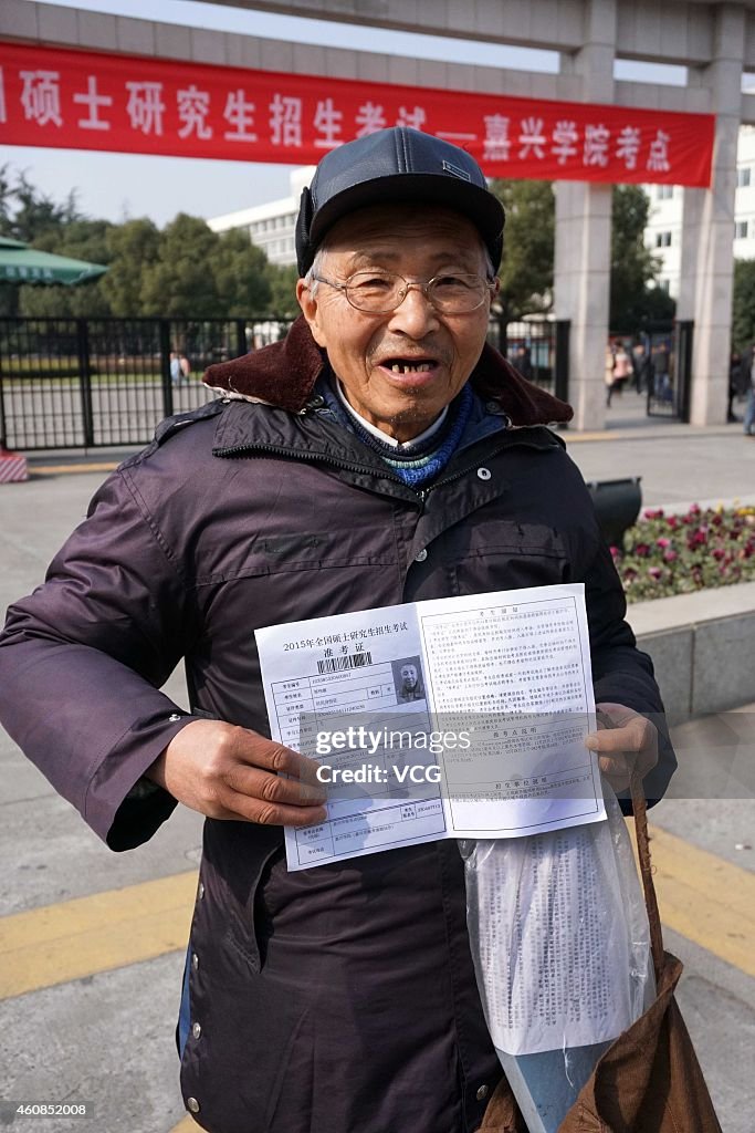73 Year Old Man Attends Postgraduate Examinations In Jiaxing