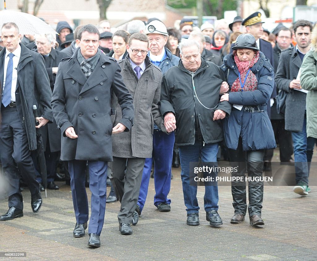 FRANCE-MINES-SOCIAL-INDUSTRY-GOVERNMENT-ANNIVERSARY