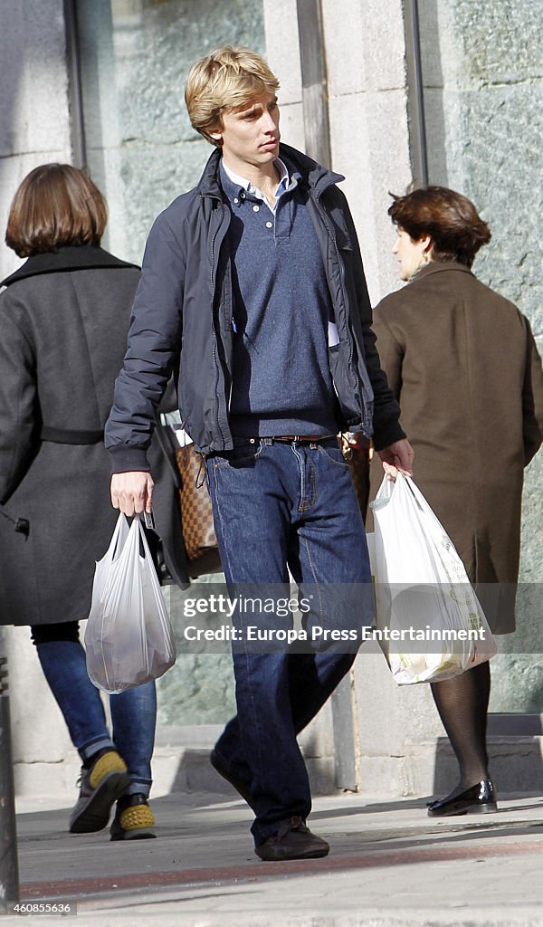 Celebrities Sighting In Madrid - December 19, 2014