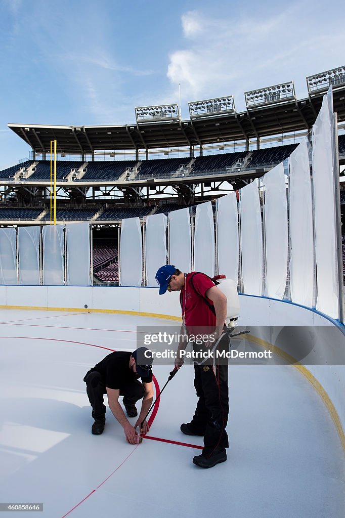 2015 Bridgestone NHL Winter Classic Build Out