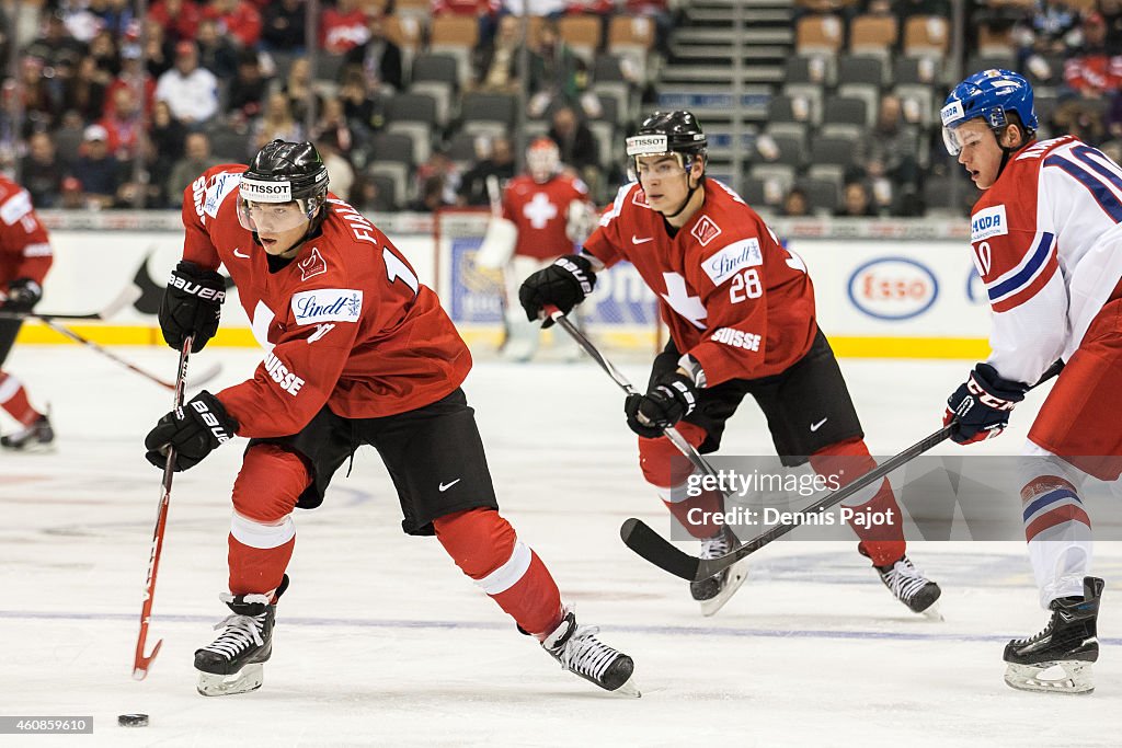 Switzerland V Czech Republic - 2015 IIHF World Junior Championship