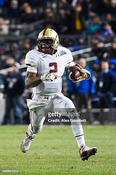 Tyler Murphy of the Boston College Eagles runs the ball in the fourth quarter during a game against the Penn State Nittany Lions in the 2014 New Era...
