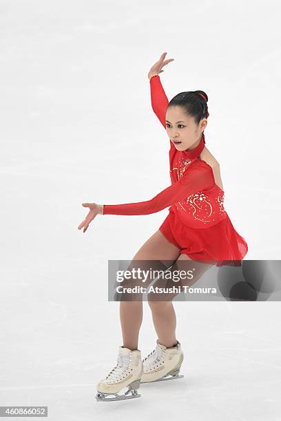 Satoko Miyahara of Japan competes in Ladie's Free Skating during the 83rd All Japan Figure Skating Championships at the Big Hat on December 28, 2014...