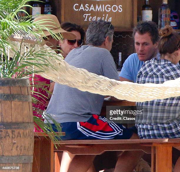 George and Amal Clooney and Randy Gerber and Cindy Crawford enjoy some down time during the holidays on December 27, 2014 in Cabo San Lucas, Mexico.