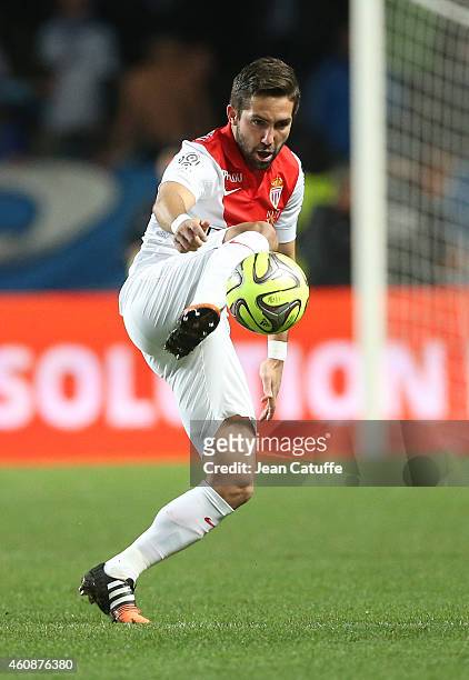Joao Moutinho of Monaco in action during the French Ligue 1 match between AS Monaco FC v Olympique de Marseille OM at Stade Louis II on December 14,...