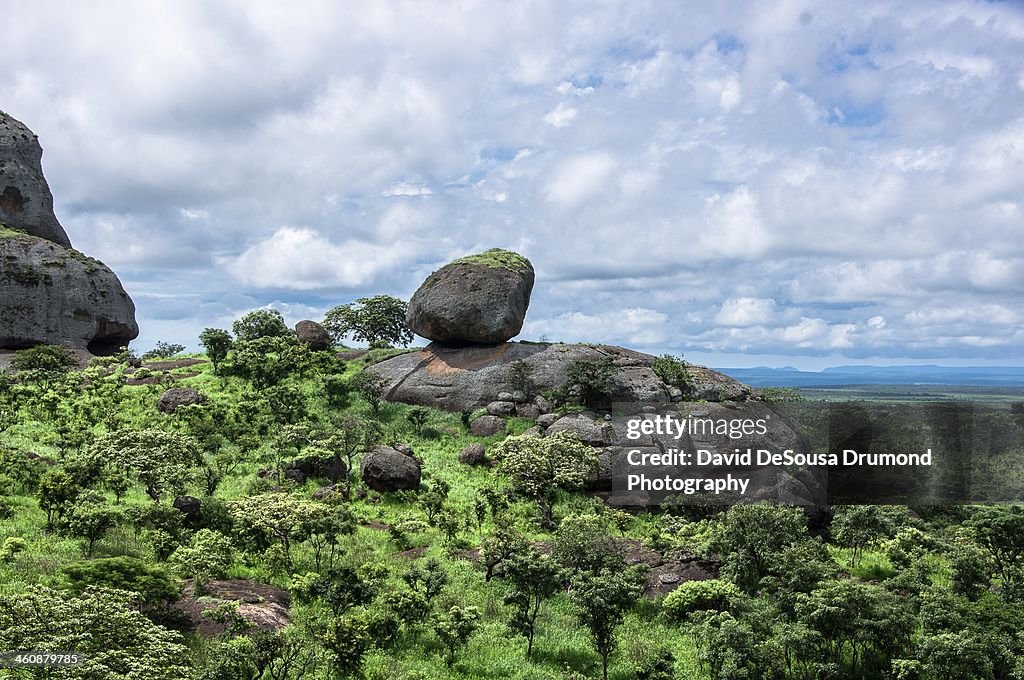 Rock Frmations and Vegetaion in Pongo Andongo