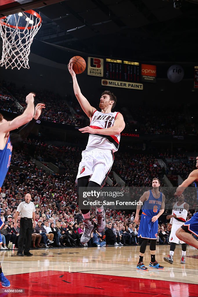 New York Knicks v Portland Trail Blazers