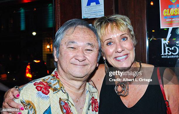 Artist Stan Sakai and Gina Chapman attend the 27th Kinda Annual Dead Dog Party - Comic-Con International 2014 - Day 4 held at The Local Eatery &...