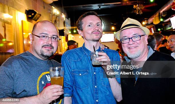 Richard Starkings and guests attend the 27th Kinda Annual Dead Dog Party - Comic-Con International 2014 - Day 4 held at The Local Eatery & Drinking...