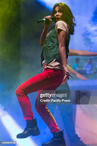 Greeicy Rendón on "Vampitour", an Official Chica Vampiro Italian Live Tour, arrives in Turin at the Colisseum Theatre.