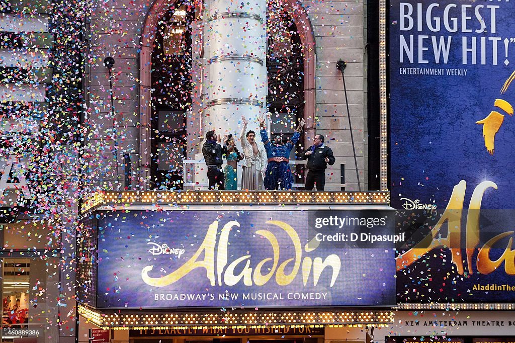 Times Square Prepares For 2015 - Confetti Test