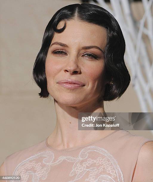 Actress Evangeline Lilly arrives at the Los Angeles Premiere "The Hobbit: The Battle Of The Five Armies" at Dolby Theatre on December 9, 2014 in...