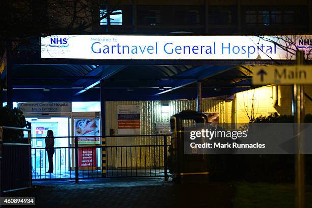 Gartnavel General Hospital, where a female healthcare worker returning from Sierra Leone is in isolation, is viewed on December 29, 2014 in Glasgow,...