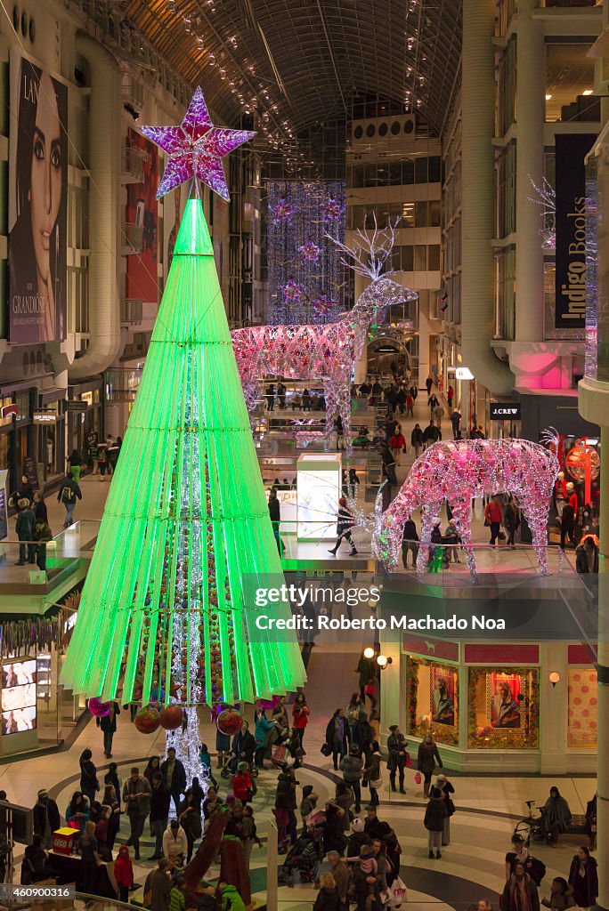 Beautiful Christmas decorations in one of the largest and...