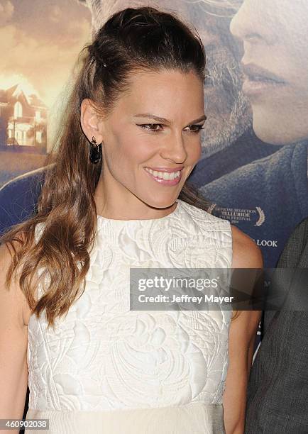 Actress Hilary Swank attends the 'The Homesman' premiere during AFI FEST 2014 presented by Audi at the Dolby Theater on November 11, 2014 in...