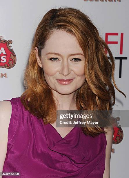 Actress Miranda Otto attends the 'The Homesman' premiere during AFI FEST 2014 presented by Audi at the Dolby Theater on November 11, 2014 in...