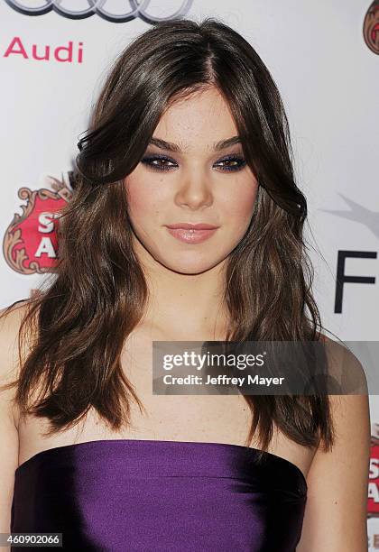 Actress Hailee Steinfeld attends the 'The Homesman' premiere during AFI FEST 2014 presented by Audi at the Dolby Theater on November 11, 2014 in...