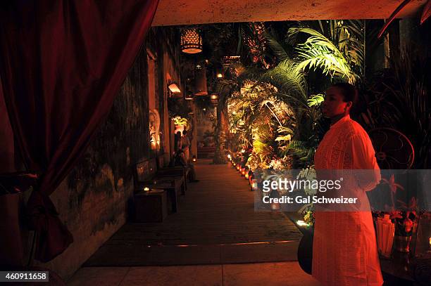 View from inside Casa de las Ruinas during the Pre New Year´s Affair in celebration of the Opening of W Bogotá held at Casa de las Ruinas on December...