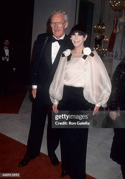 Actress Peggy Moffitt and husband William Claxton attend the Sixth Annual Fire & Ice Ball to Benefit the Revlon/UCLA Women's Cancer Research Program...