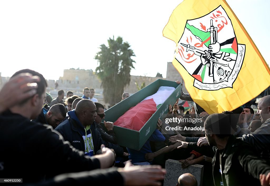 Funeral for a Palestinian man killed by Israel
