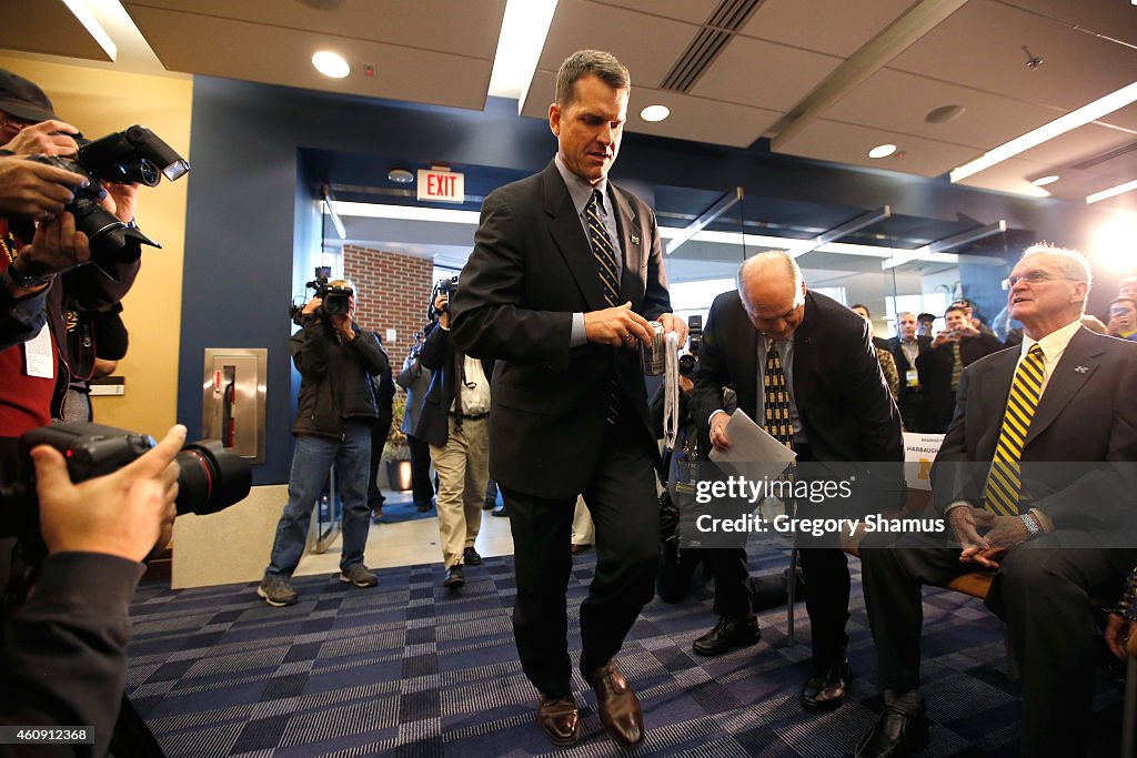 University of Michigan Introduces Jim Harbaugh