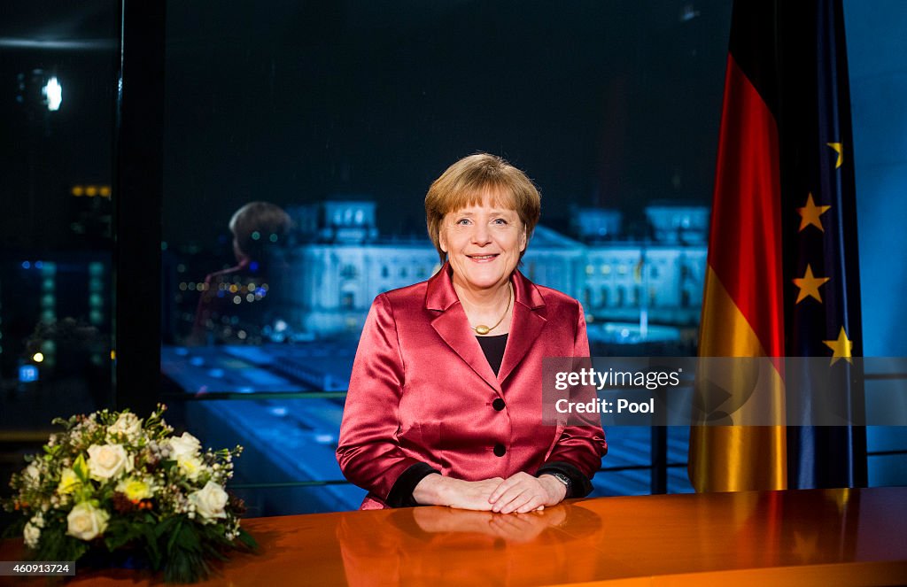 Merkel Records New Year's Address