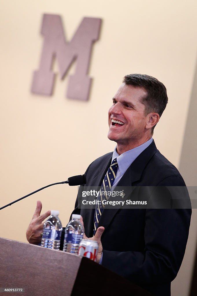 University of Michigan Introduces Jim Harbaugh