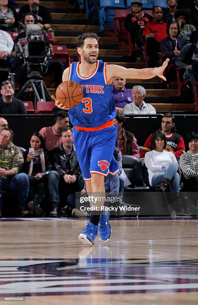 New York Knicks v Sacramento Kings