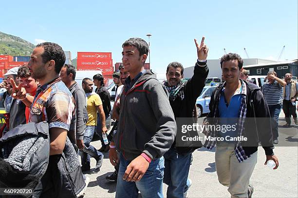 Operation "Mare Nostrum", 1044 immigrants from North Africa via Sicily who landed at the port of Salerno.