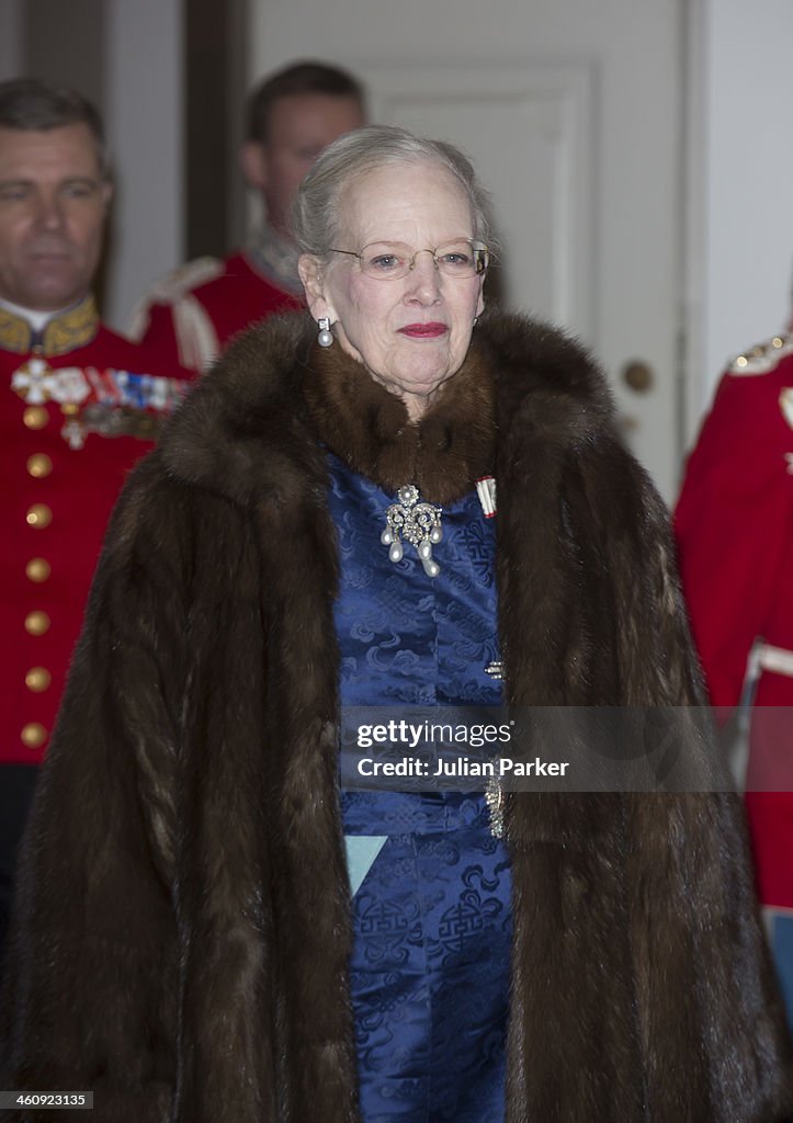 Queen Margrethe Of Denmark Holds New Year's Levee For Diplomats