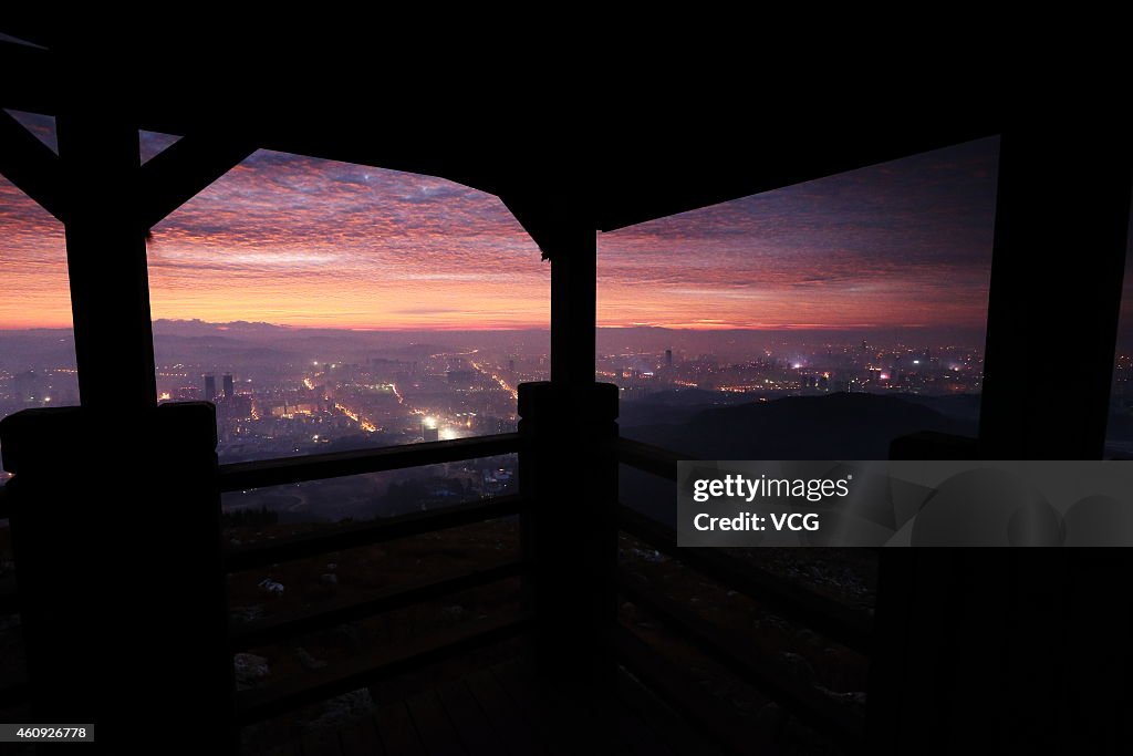 Bright Displays Of Night Clouds Lights Skies In Kunming