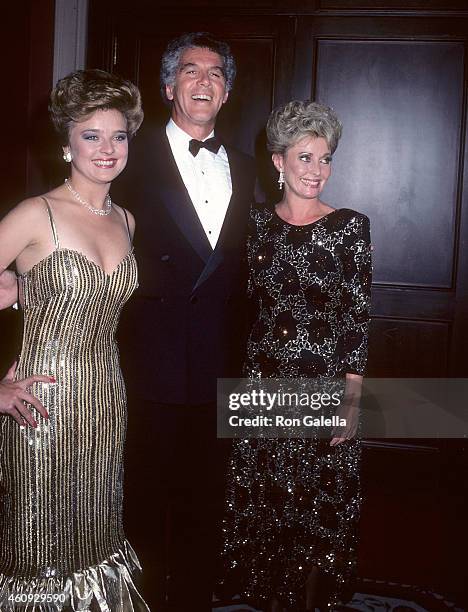 Actress Robin Mattson, actor Jed Allan and actress Judith McConnell attend the 13th Annual Daytime Emmy Awards on July 17, 1986 at the...