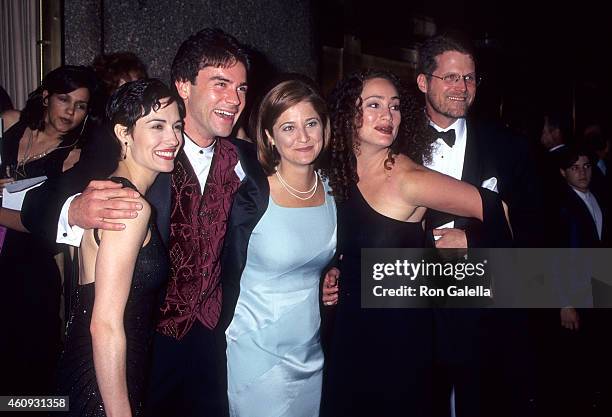 Actress Wendy Moniz, actor Kurt McKinney, actress Toby Poser and actor Robert Newman attend the 23rd Annual Daytime Emmy Awards on May 22, 1996 at...