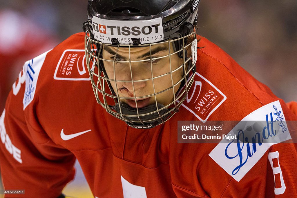 Sweden V Switzerland - 2015 IIHF World Junior Championship